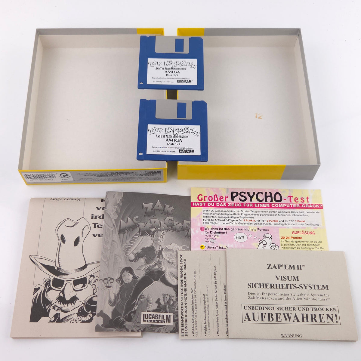 Amiga Spiel Zak McKracken Big Box OVP Topshots Deluxe PAL