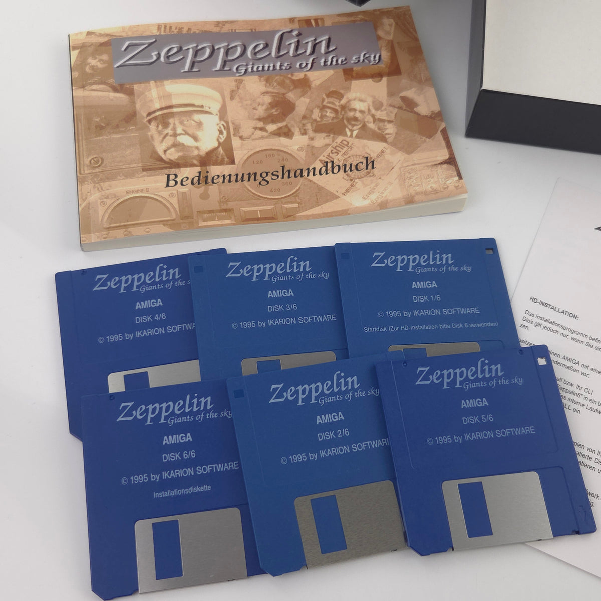 Amiga Spiel Zeppelin Giants of the Sky Big Box OVP PAL