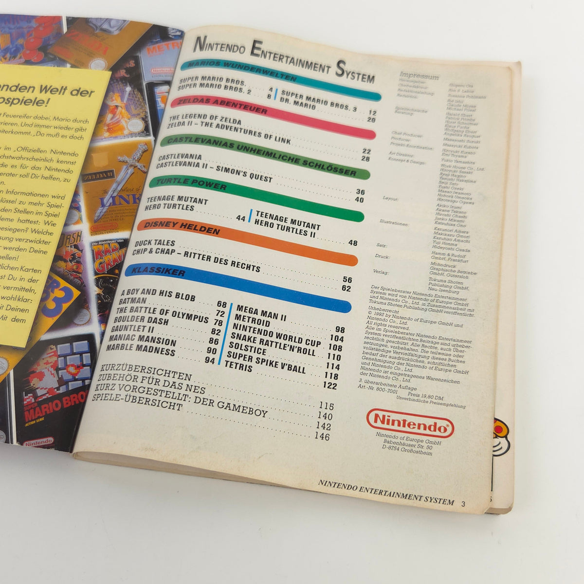 NES Lösungsbuch Der offizielle Spieleberater Original