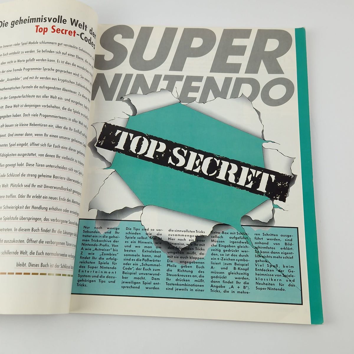 Super Nintendo Buch – Offizielle Spieleberater Top Secret SNES