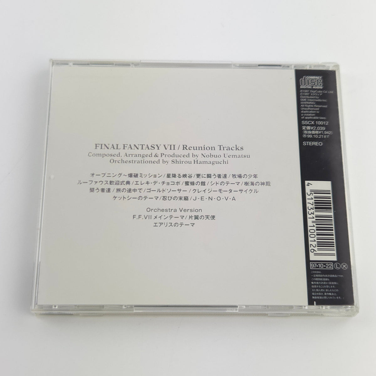 Final Fantasy VII Reunion Tracks Soundtrack CD Audio Musik