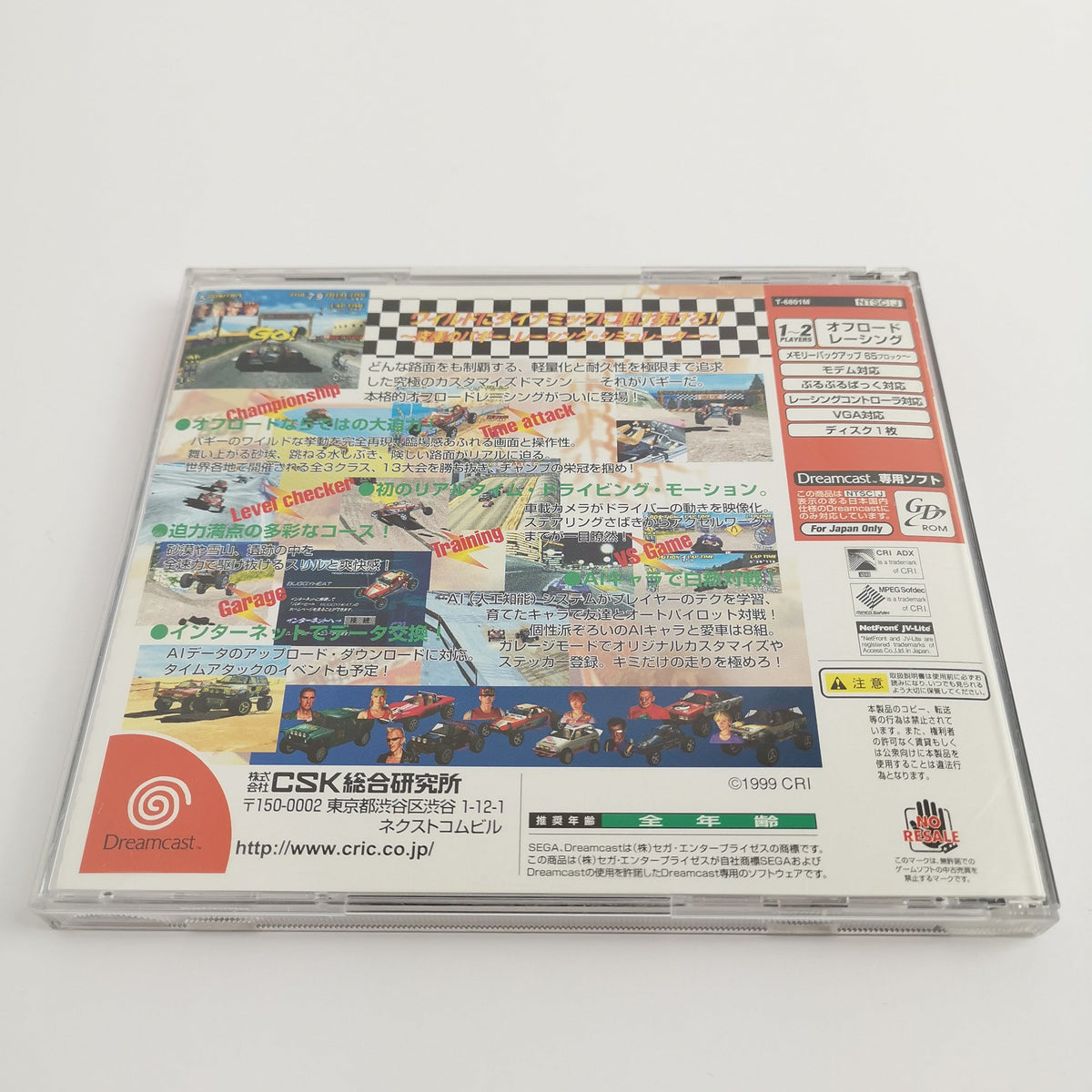 Sega Dreamcast Spiel – Buggy Heat (NTSC-J OVP)