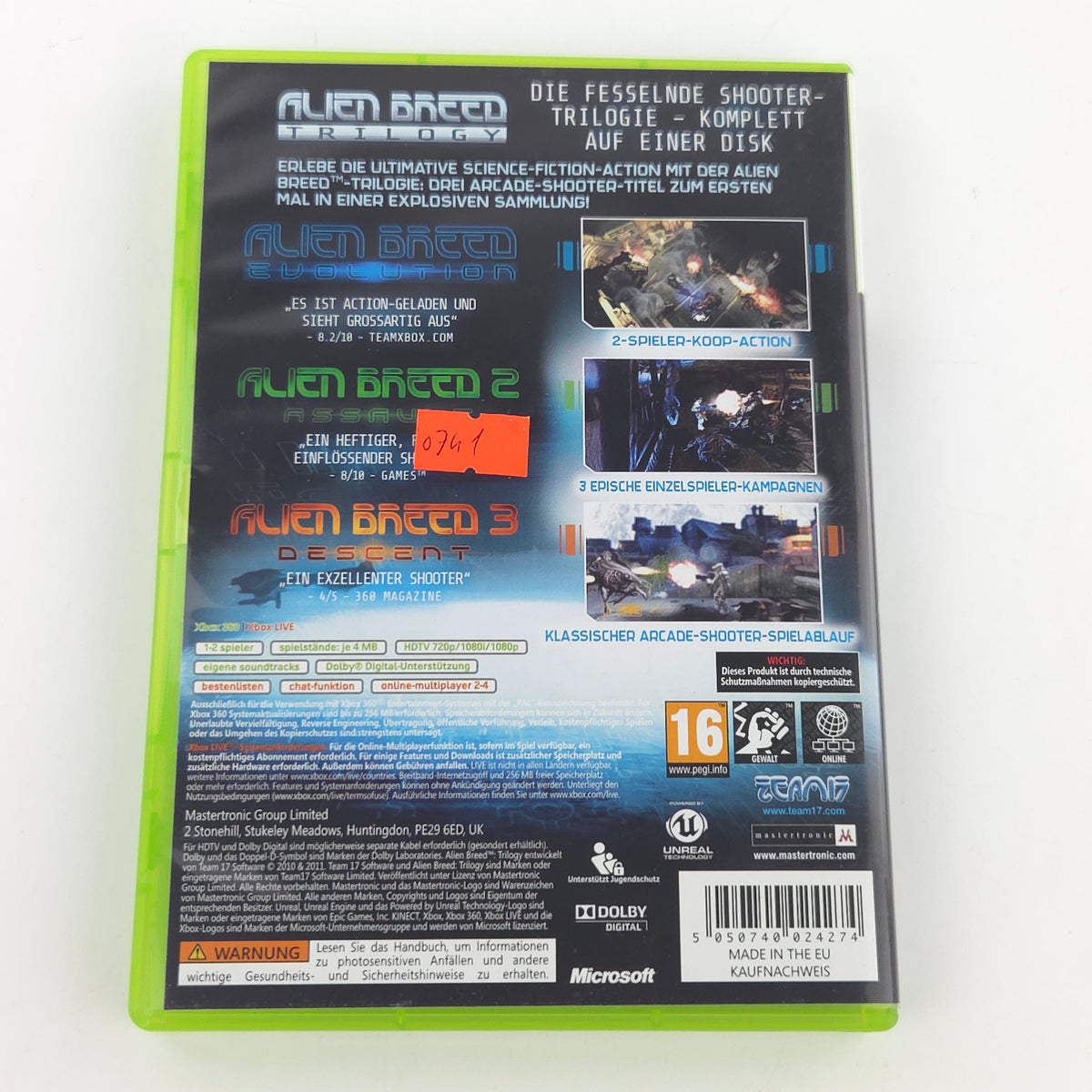 Xbox 360 Spiel Alien Breed Trilogy OVP