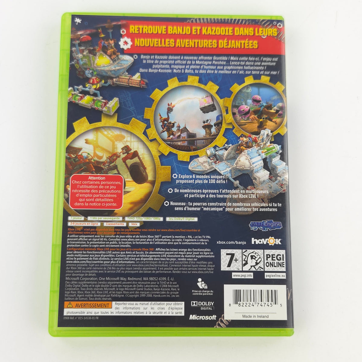Microsoft Xbox 360 Spiel: Banjo-Kazooie Nuts & Bolts - CD Anleitung OVP (DE PAL)