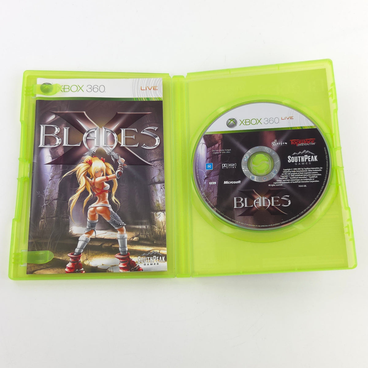 Xbox 360 Spiel Blades OVP PAL