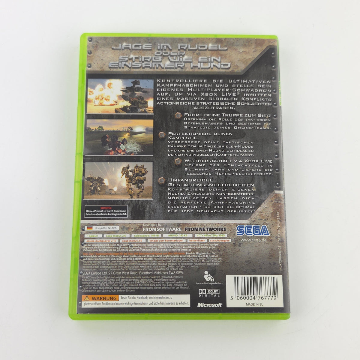 Xbox 360 Spiel Chromehounds OVP gebraucht