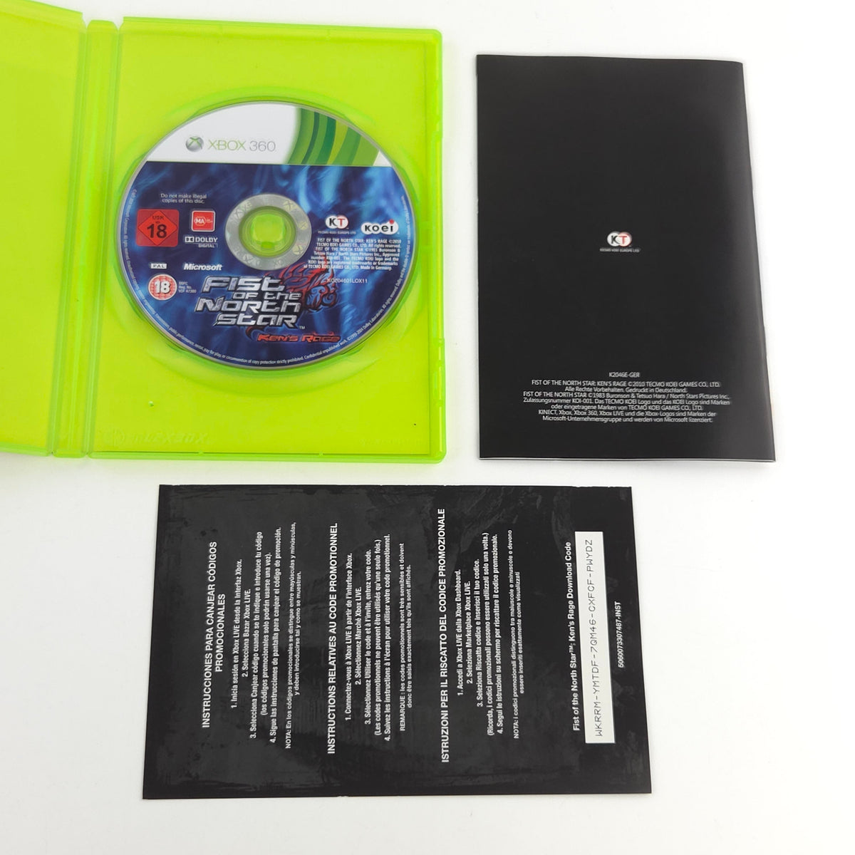 Xbox 360 Spiel Fist of the North Star USK18 OVP
