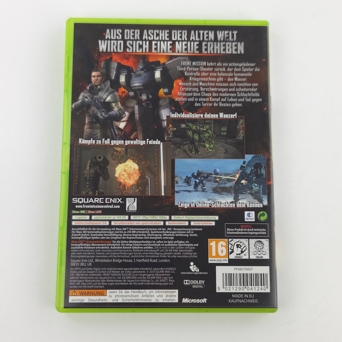 Xbox 360 Spiel Front Mission Evolved OVP DE