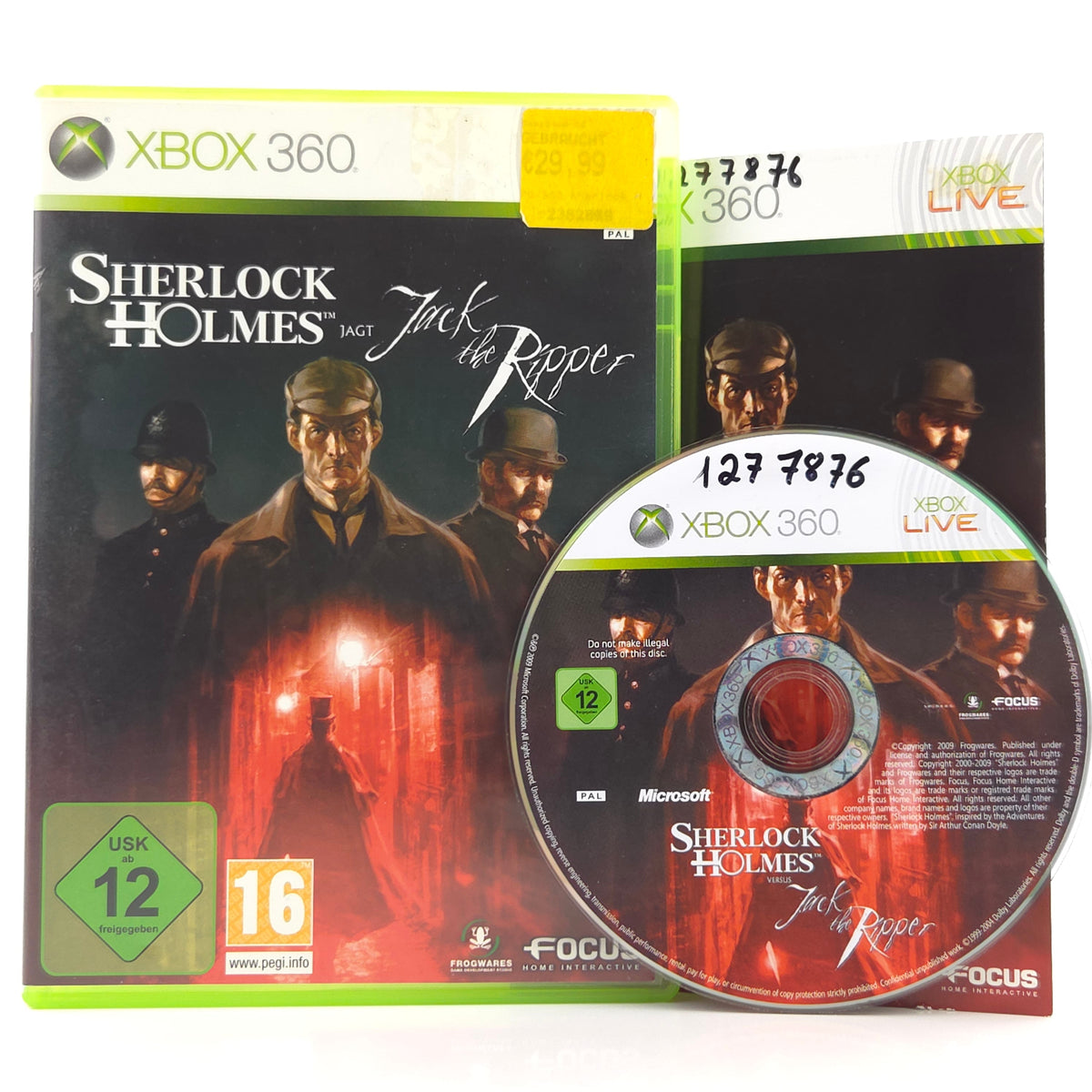 Xbox 360 Spiel Sherlock Holmes jagt Jack the Ripper