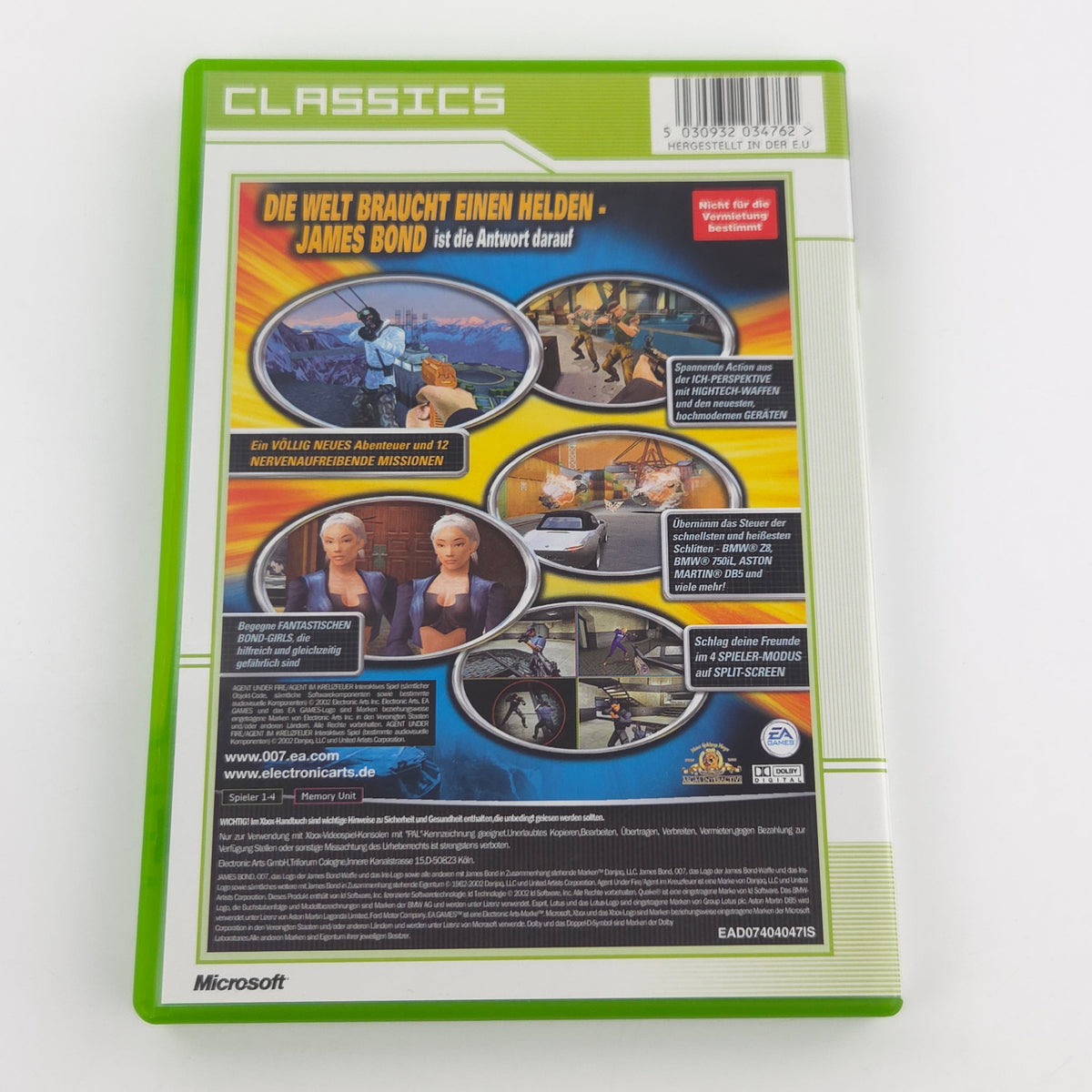 Xbox Classic Spiel – 007 Agent im Kreuzfeuer (OVP)