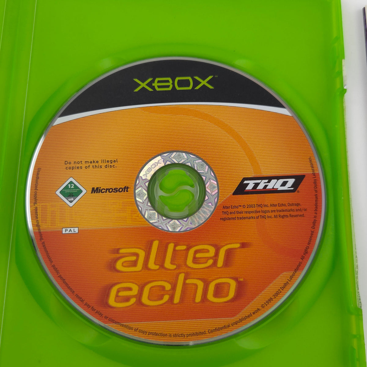 Xbox Classic Spiel – Alter Echo (OVP DE PAL)