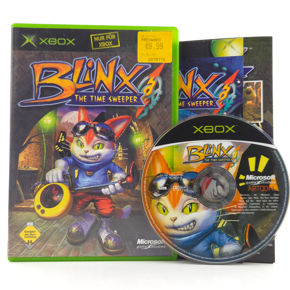 Microsoft Xbox Spiel Blinx The Time Sweeper OVP PAL