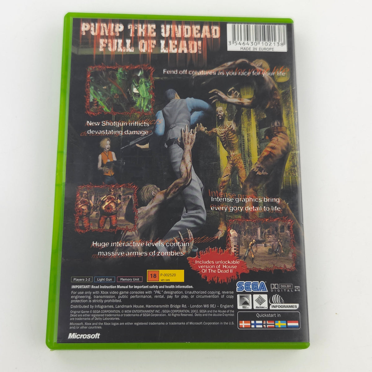 Microsoft Xbox Spiel House of the Dead III OVP PAL