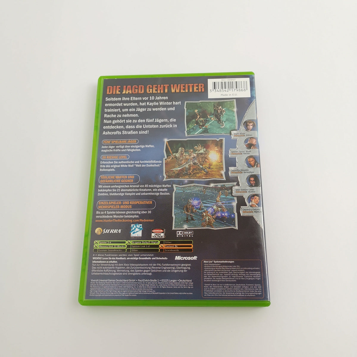 Xbox Classic Spiel – Hunter The Reckoning Redeemer (OVP PAL)