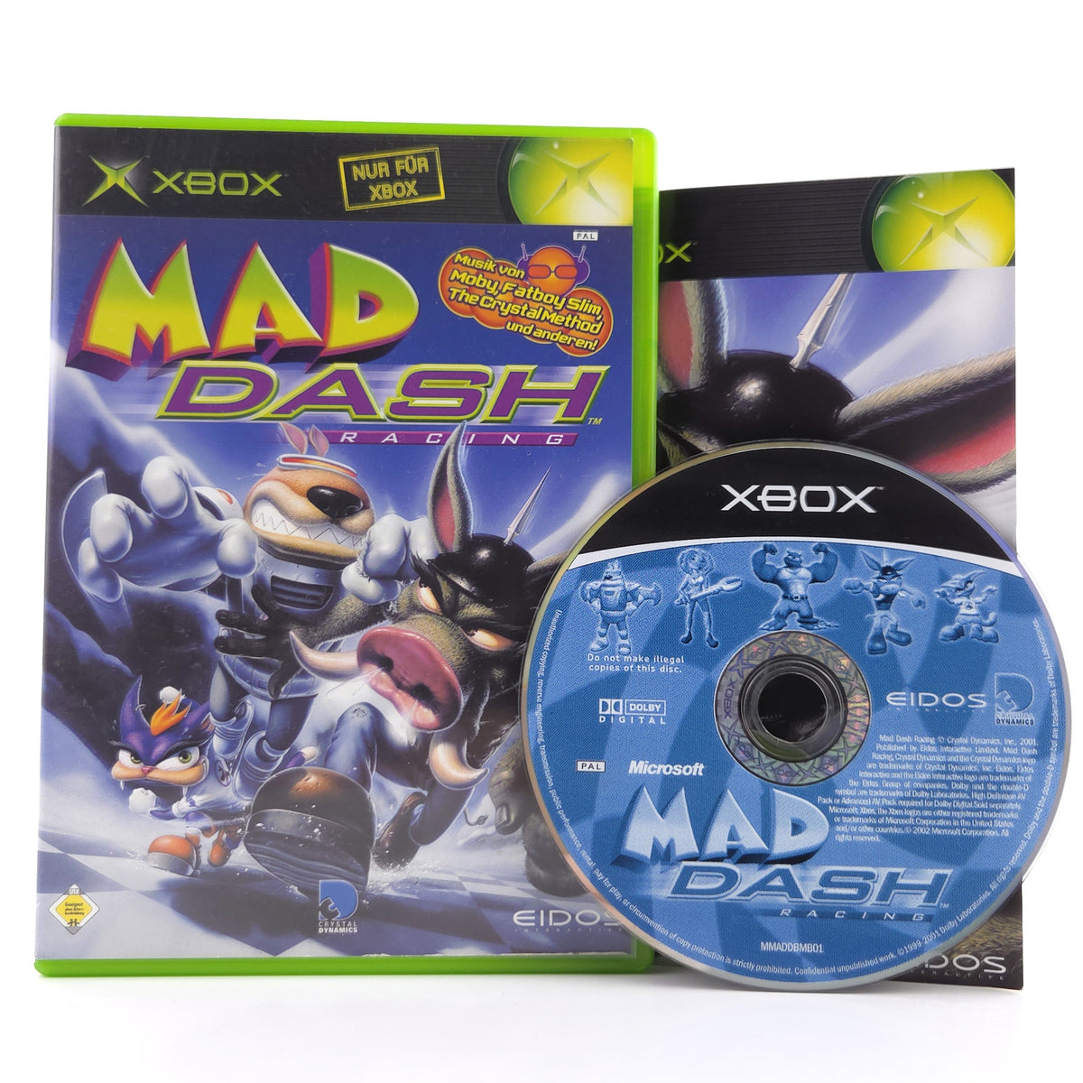 Microsoft Xbox Classic Spiel: MAD Dash Racing - CD-Rom Anleitung OVP (PAL DE)