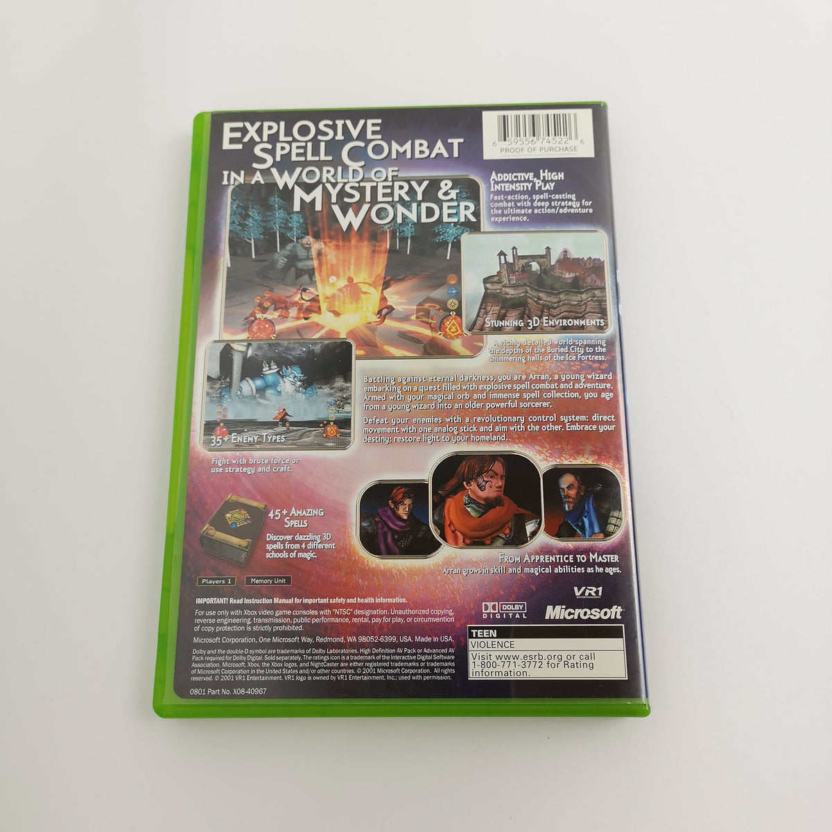 Microsoft Xbox Classic Spiel – Nightcaster (NTSC-U/C OVP)