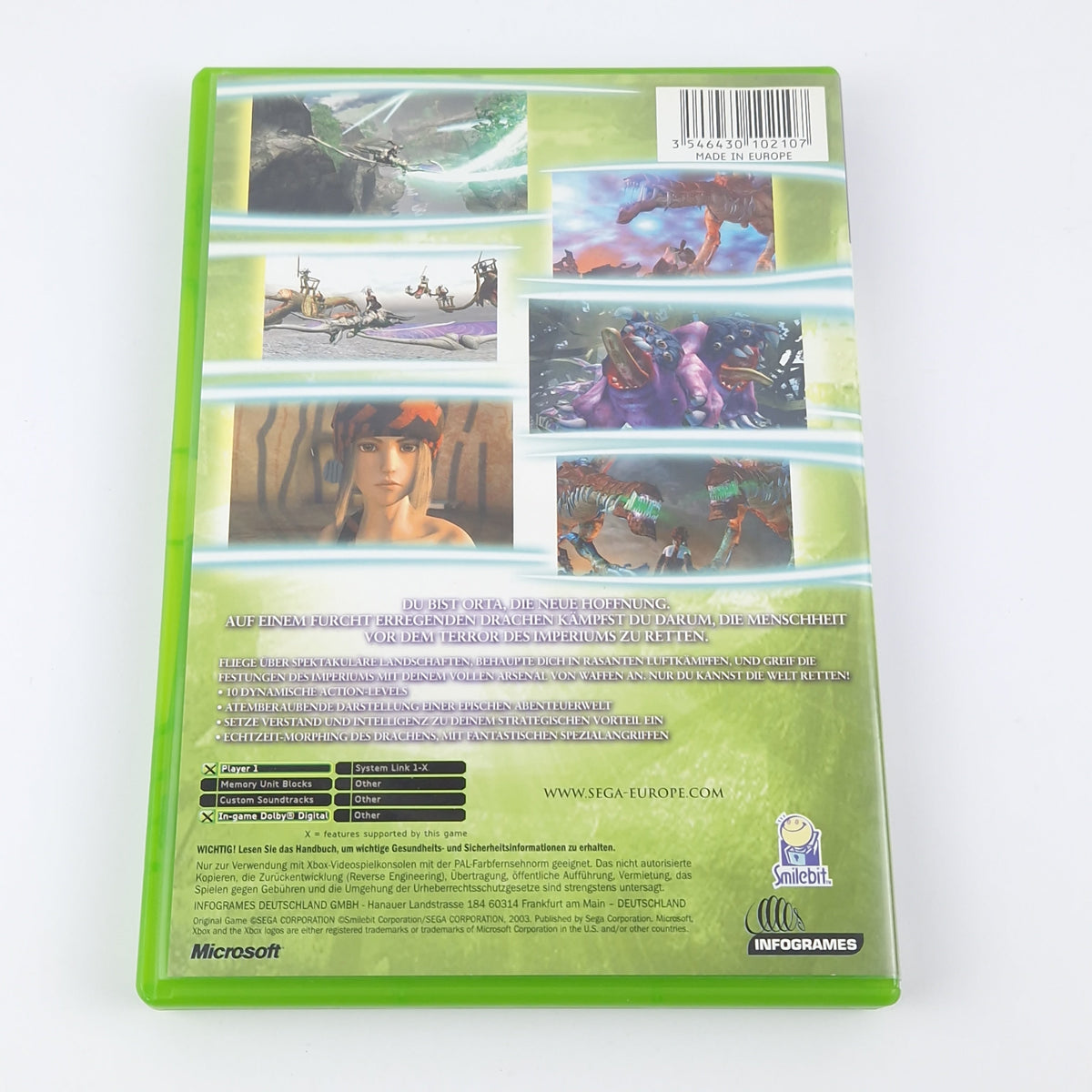 Xbox Classic Spiel – Panzer Dragoon Orta OVP PAL