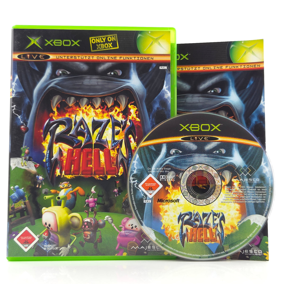 Xbox Spiel Razes Hell USK18 OVP PAL