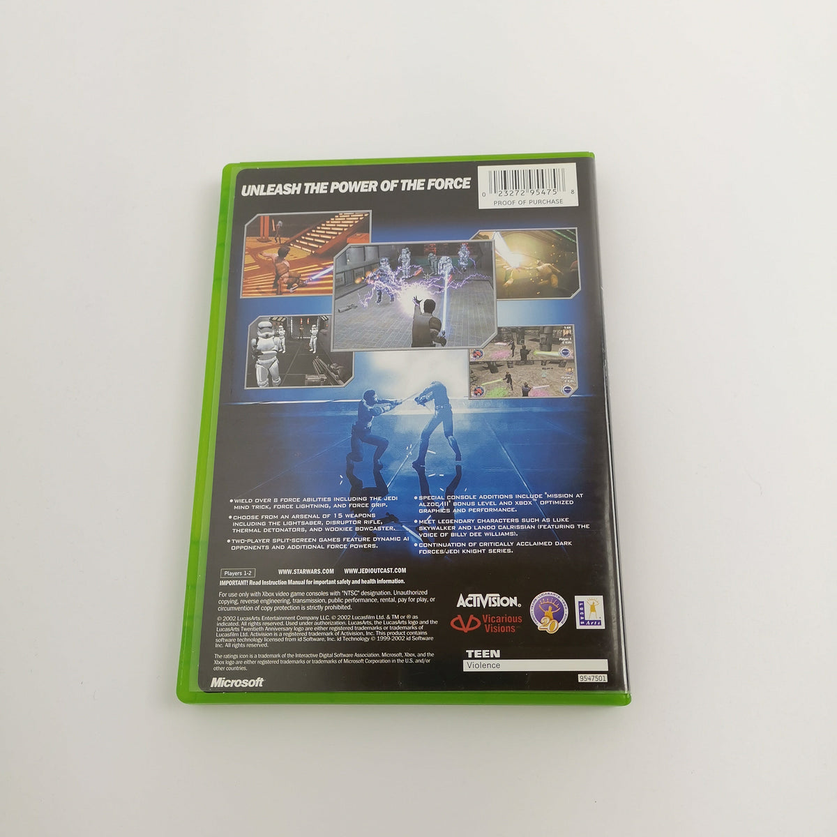 Microsoft Xbox Classic Spiel – Star Wars Jedi Outcast OVP