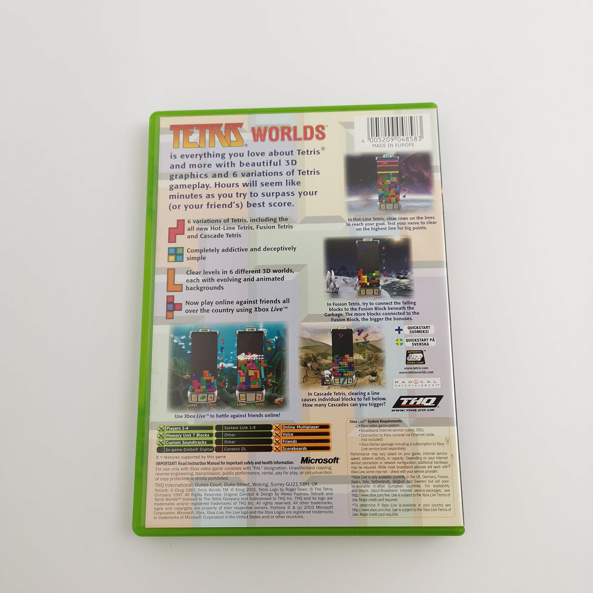 Microsoft Xbox Classic Spiel – Tetris Worlds (PAL OVP)
