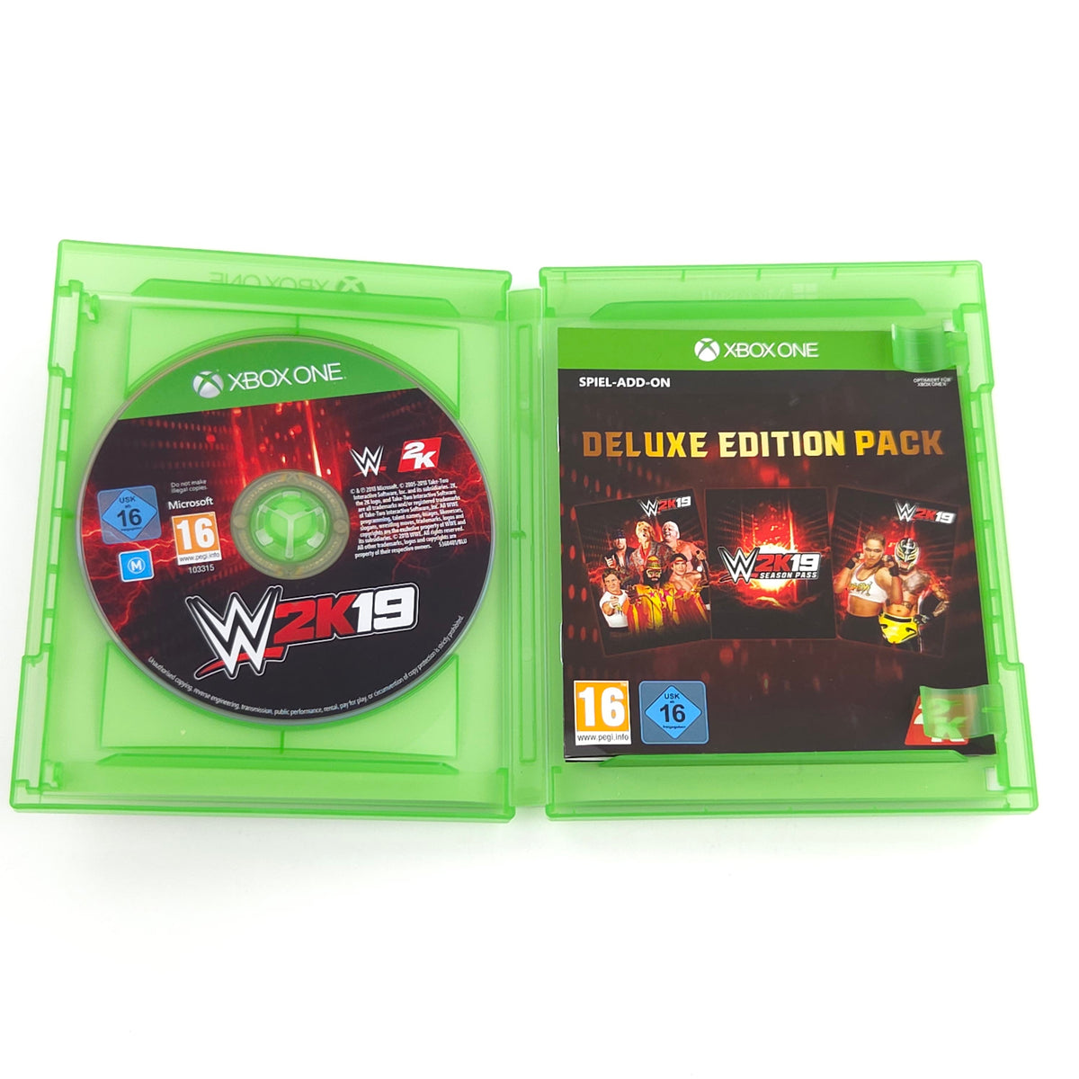 Microsoft Xbox ONE / Series X Spiel: WWE 2K19 Deluxe Edition - Blu-ray (OVP PAL)