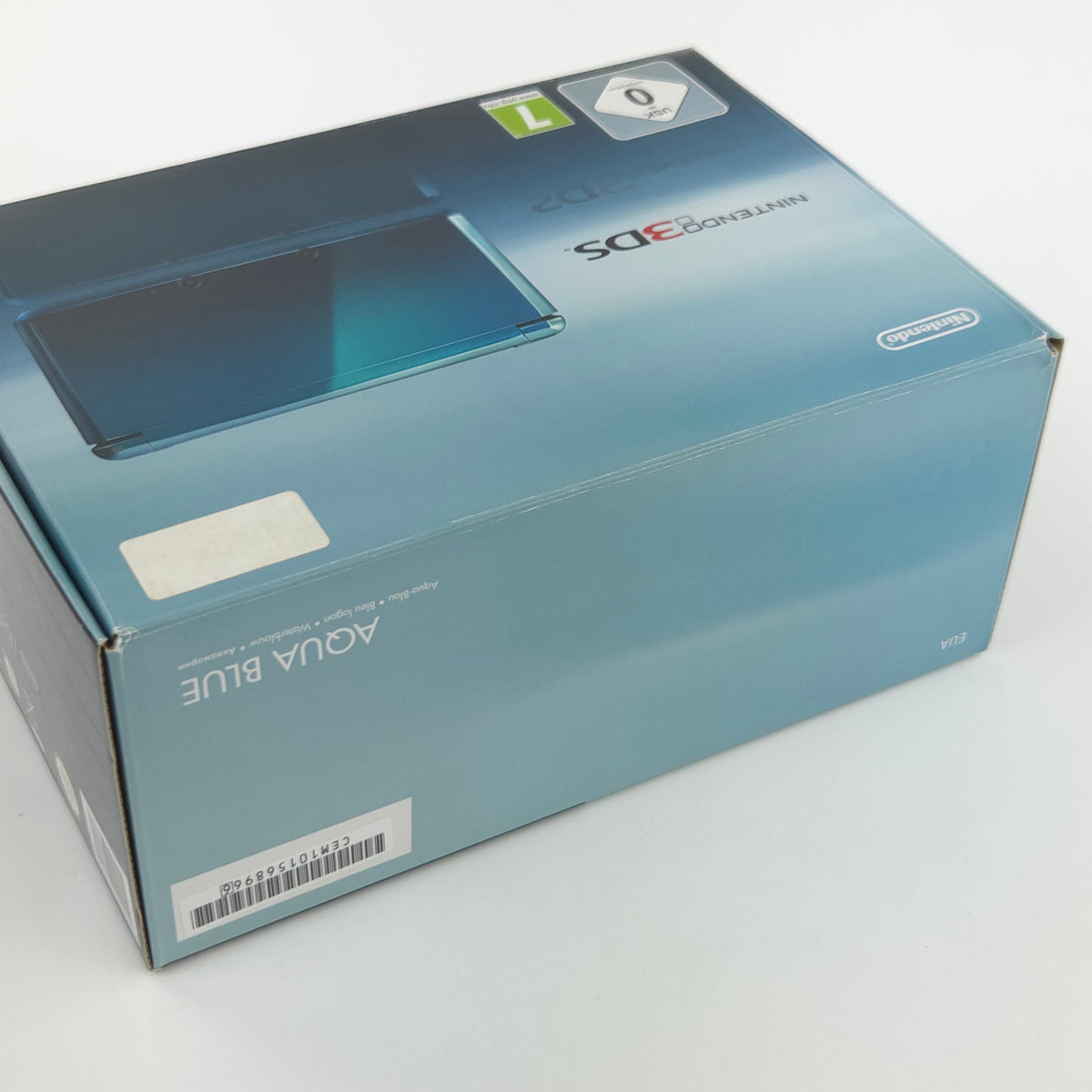 Nintendo 3DS Konsole Aqua Blue Handheld OVP PAL Neuwertig