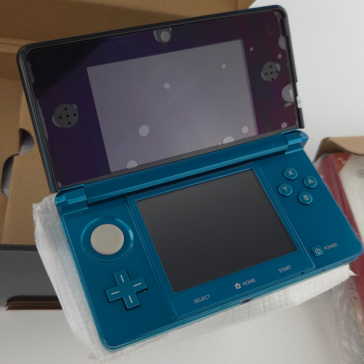 Nintendo 3DS Konsole Aqua Blue Handheld OVP PAL Neuwertig
