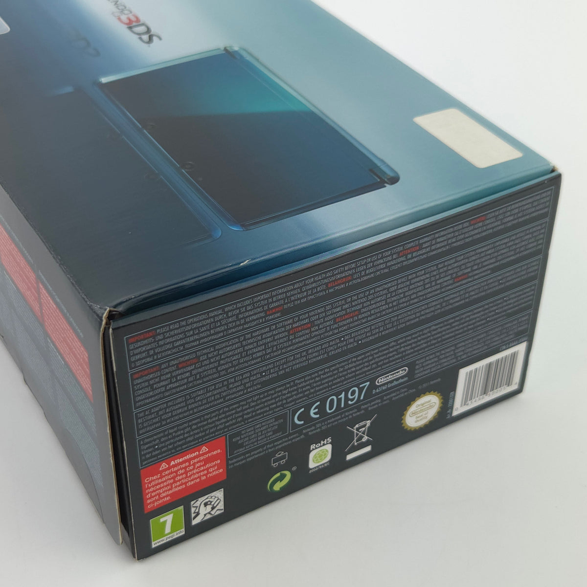 Nintendo 3DS Konsole Aqua Blue Handheld OVP PAL Neuwertig