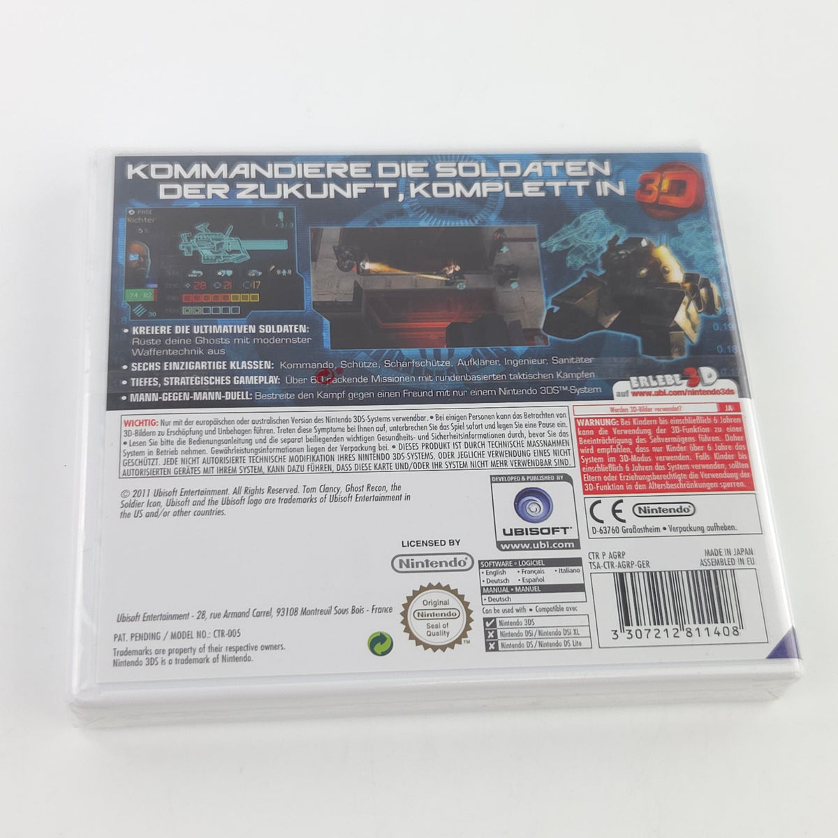 Nintendo 3DS Spiel Ghost Recon Shadow Wars OVP PAL Neu
