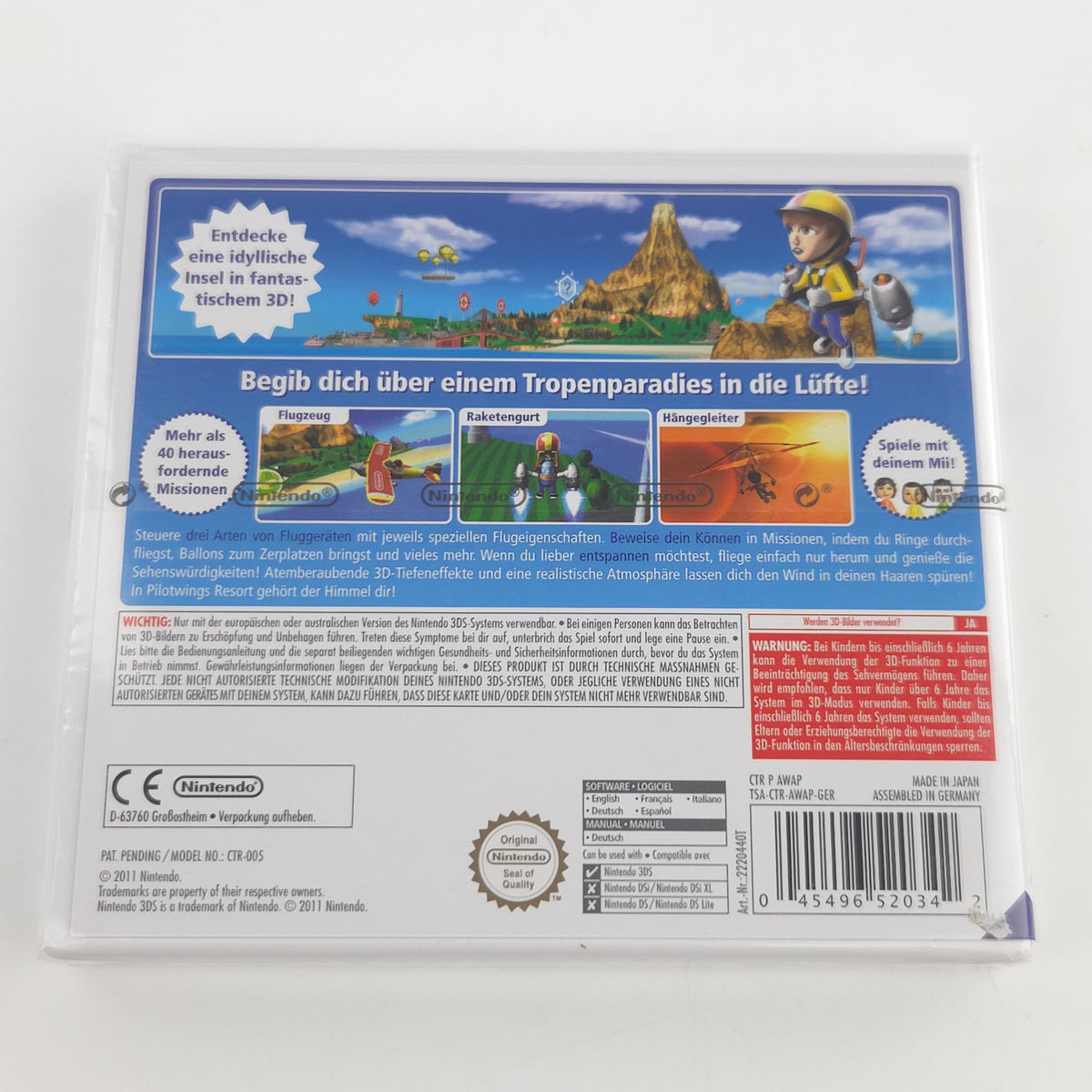Nintendo 3DS Spiel Pilotwings Resort (OVP PAL NEU)