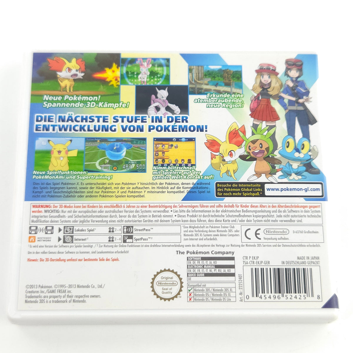 Nintendo 3DS Spiel Pokémon X OVP DE