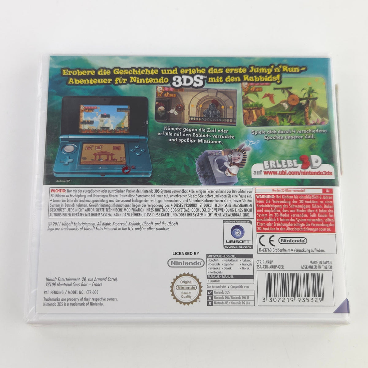 Nintendo 3DS Spiel Rabbids 3D NEU OVP PAL SEALED