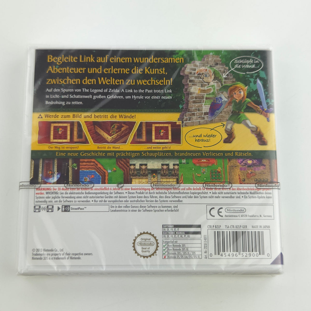 Nintendo 3DS Spiel – The Legend of Zelda Link Between Worlds Neu