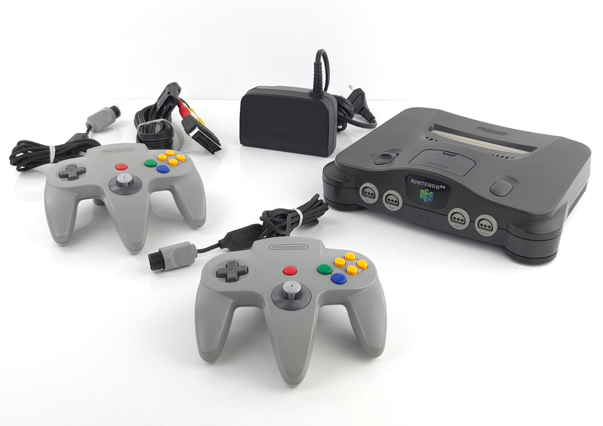 Nintendo 64 Konsole 2 Controller Kabel N64 NUS-001 EUR