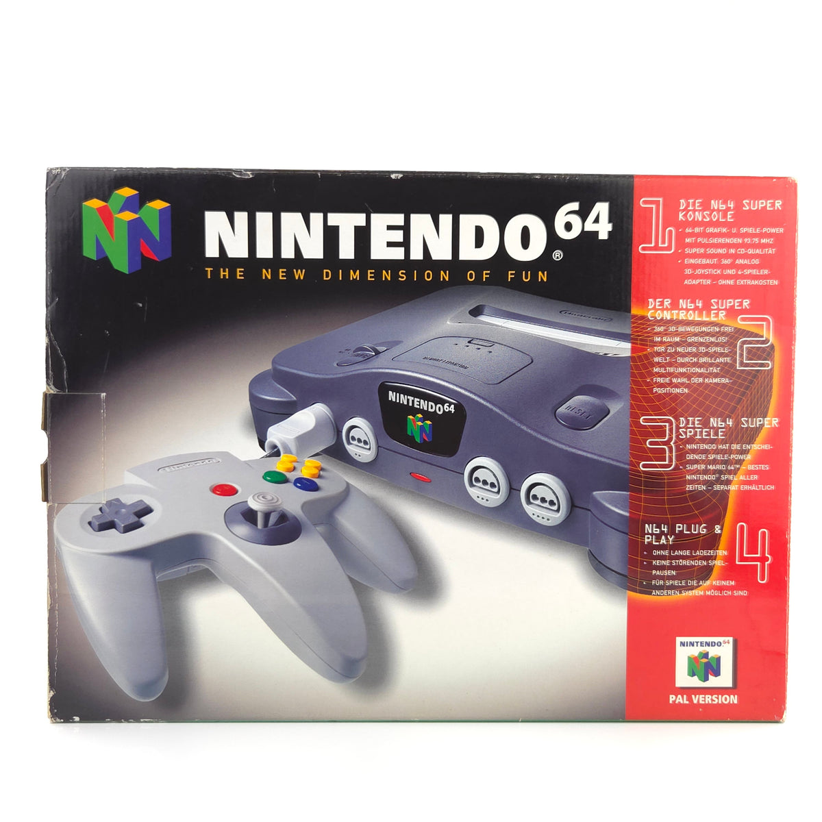 Nintendo 64 Konsole N64 Bundle Set OVP PAL NOE