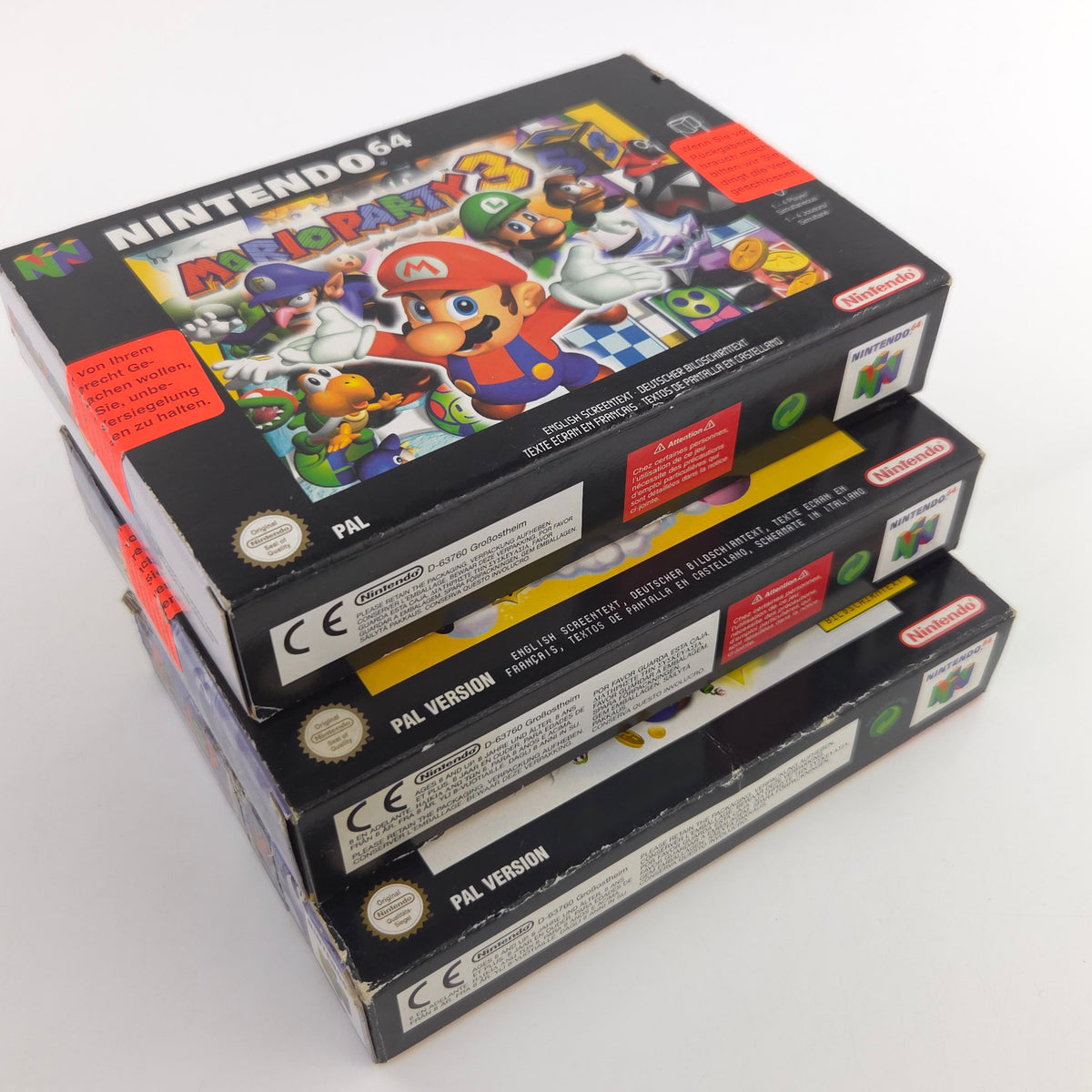 Nintendo 64 Mario Party 1 2 3 Original OVPs Anleitung