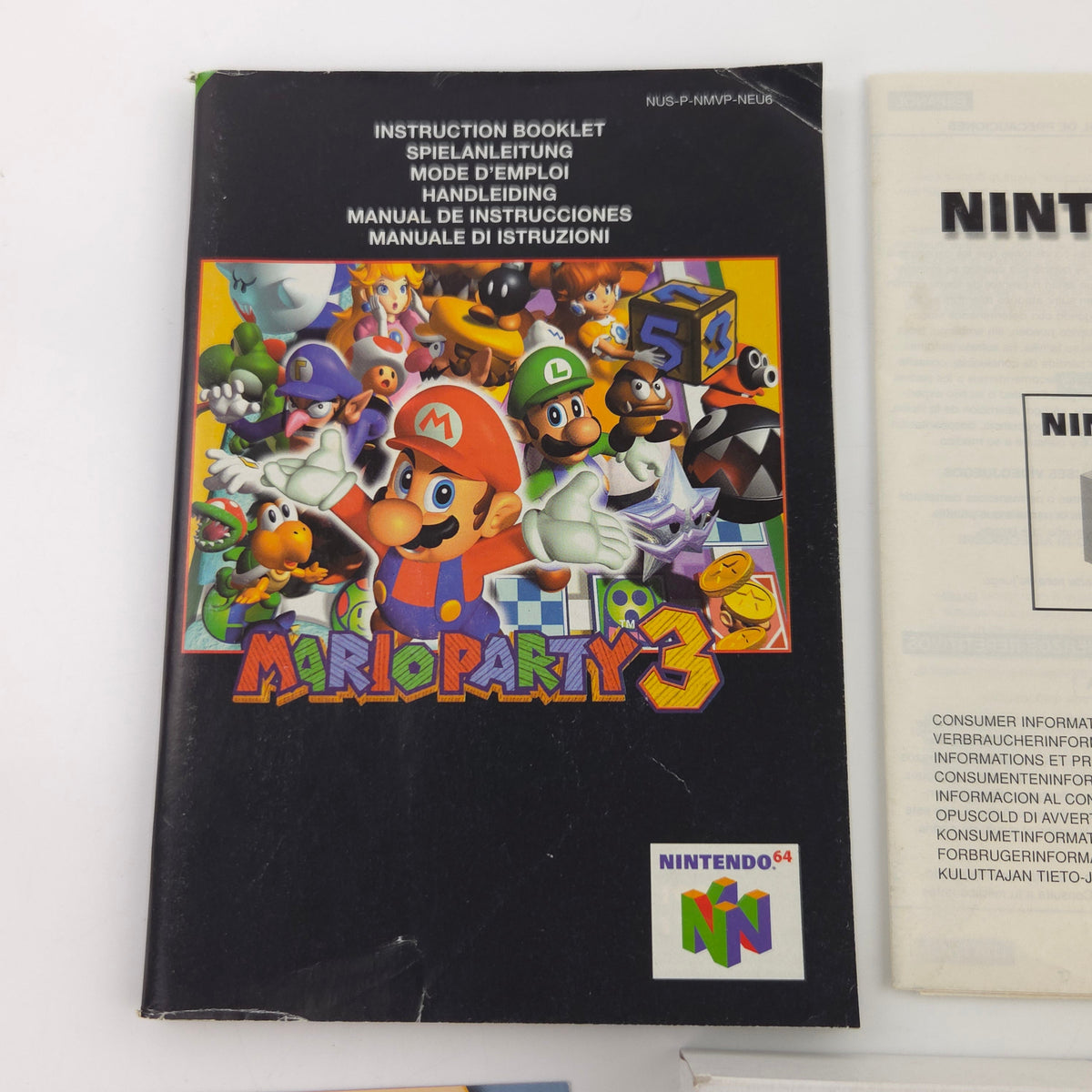 Nintendo 64 Mario Party 1 2 3 Original OVPs Anleitung