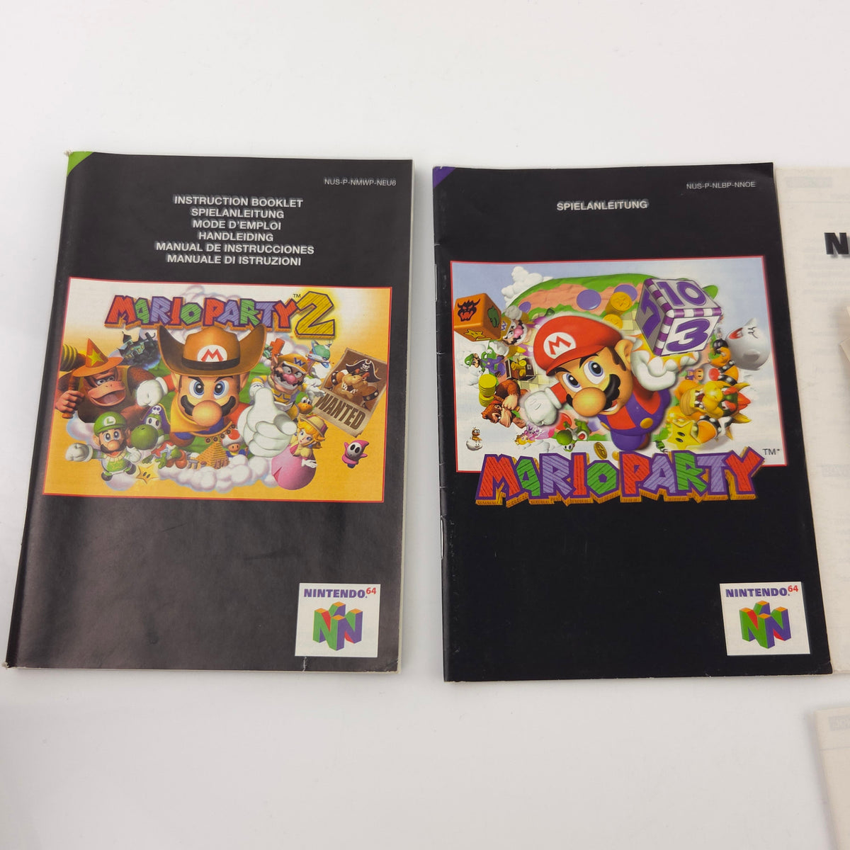 Nintendo 64 Mario Party 1 2 3 Original OVPs Anleitung