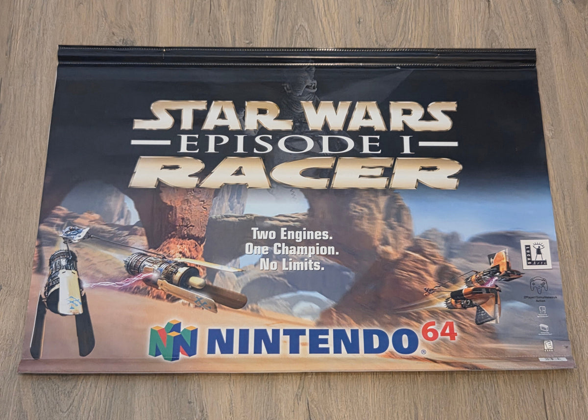 Nintendo 64 Promo Banner Star Wars Episode I Racer Original