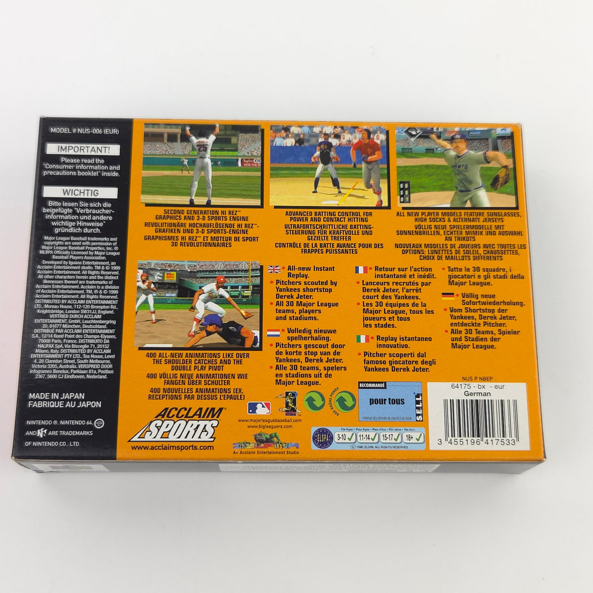 Nintendo 64 Spiel All-Star Baseball 2000 OVP