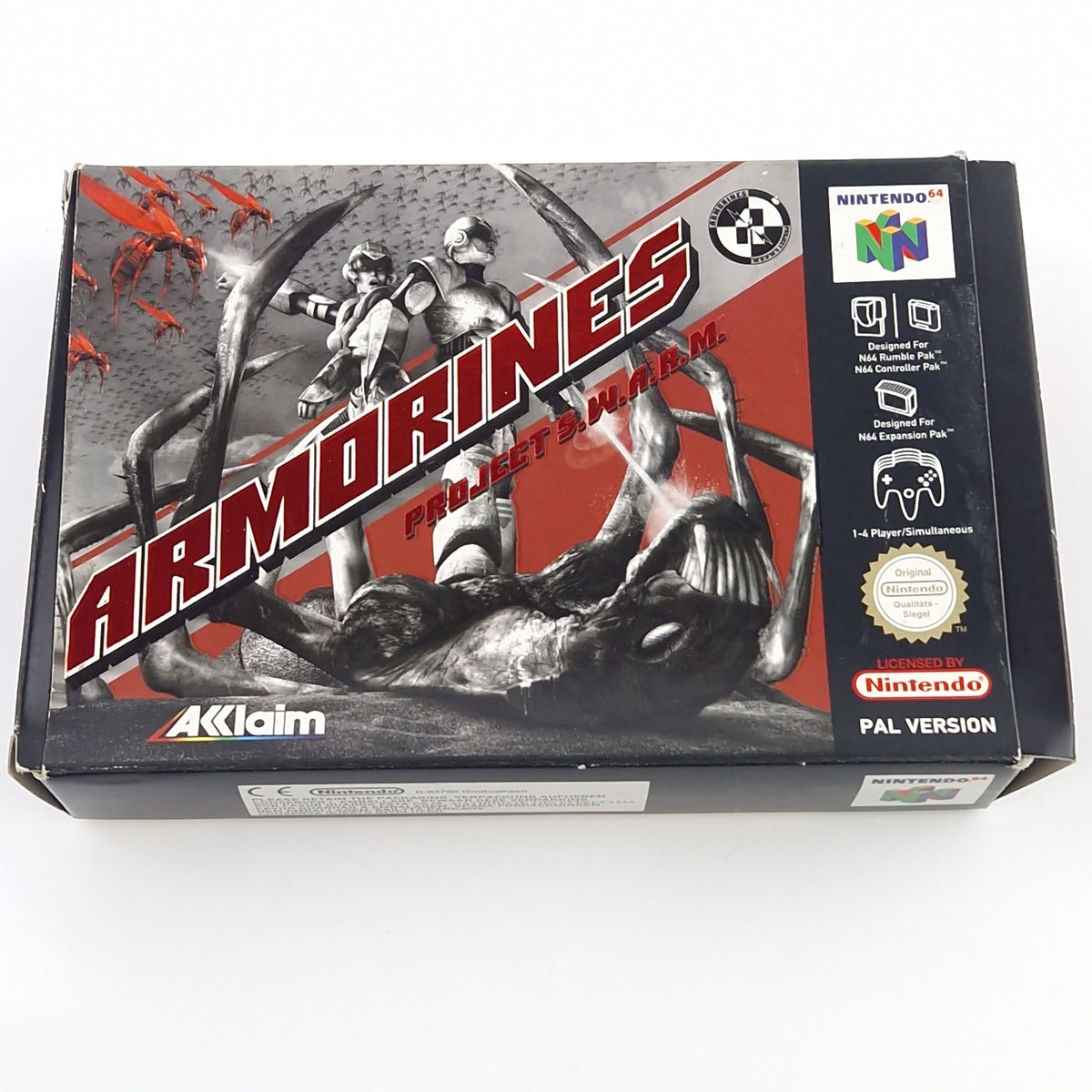 Nintendo 64 Spiel – Armorines Project S.W.A.R.M. OVP PAL