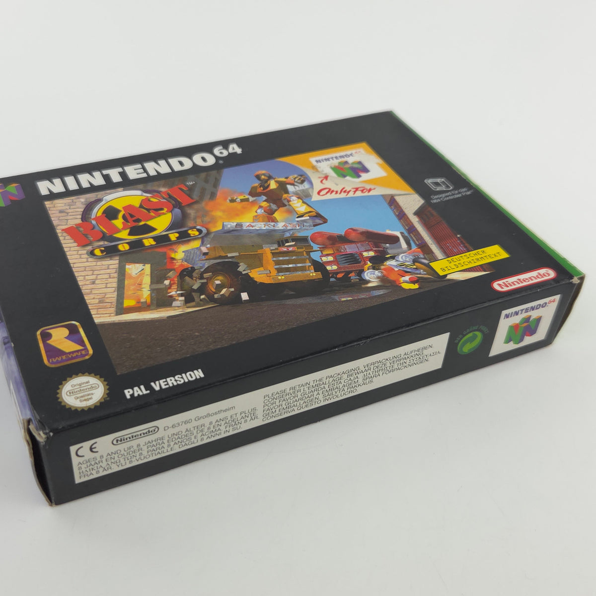 Nintendo 64 Spiel Blast Corps N64 Modul OVP PAL DE