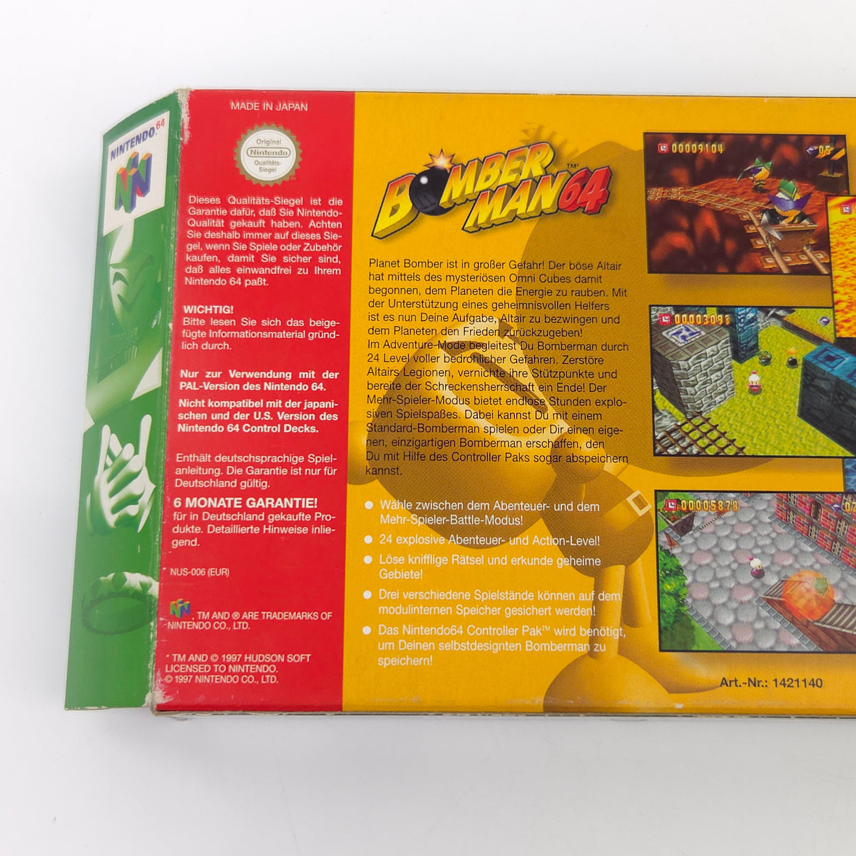 Nintendo 64 Spiel – Bomberman 64 (OVP PAL)