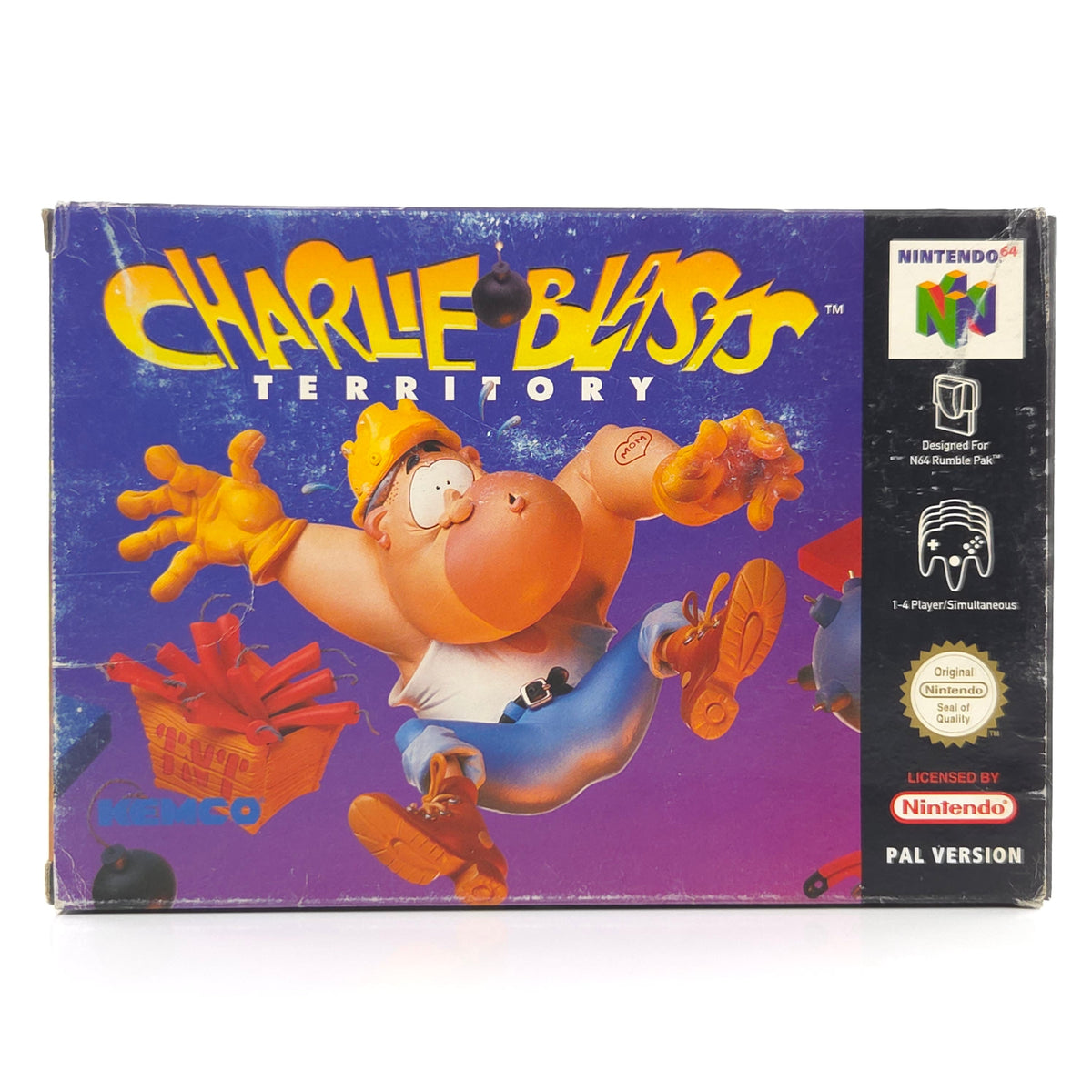 Nintendo 64 Spiel Charlie Blasts Territory N64 OVP CIB
