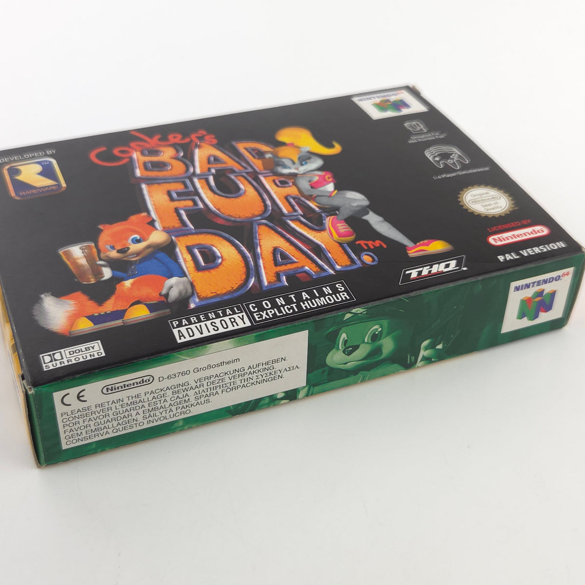 Nintendo 64 Spiel Conkers Bad Fur Day OVP