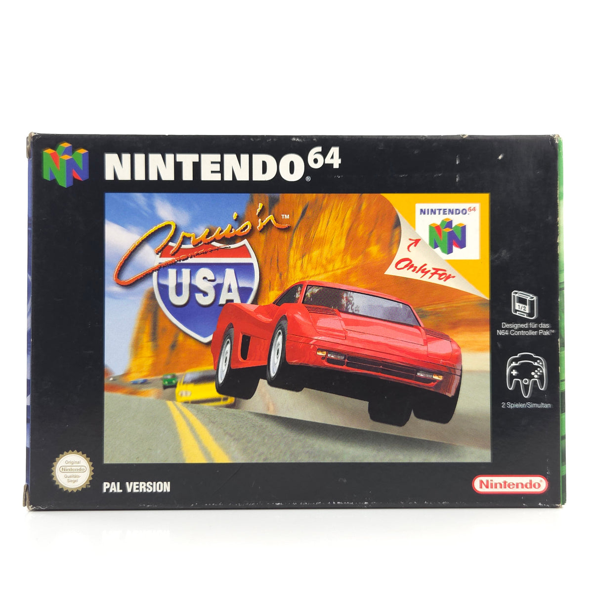 Nintendo 64 Spiel Cruisn USA N64 Modul Anleitung OVP CIB