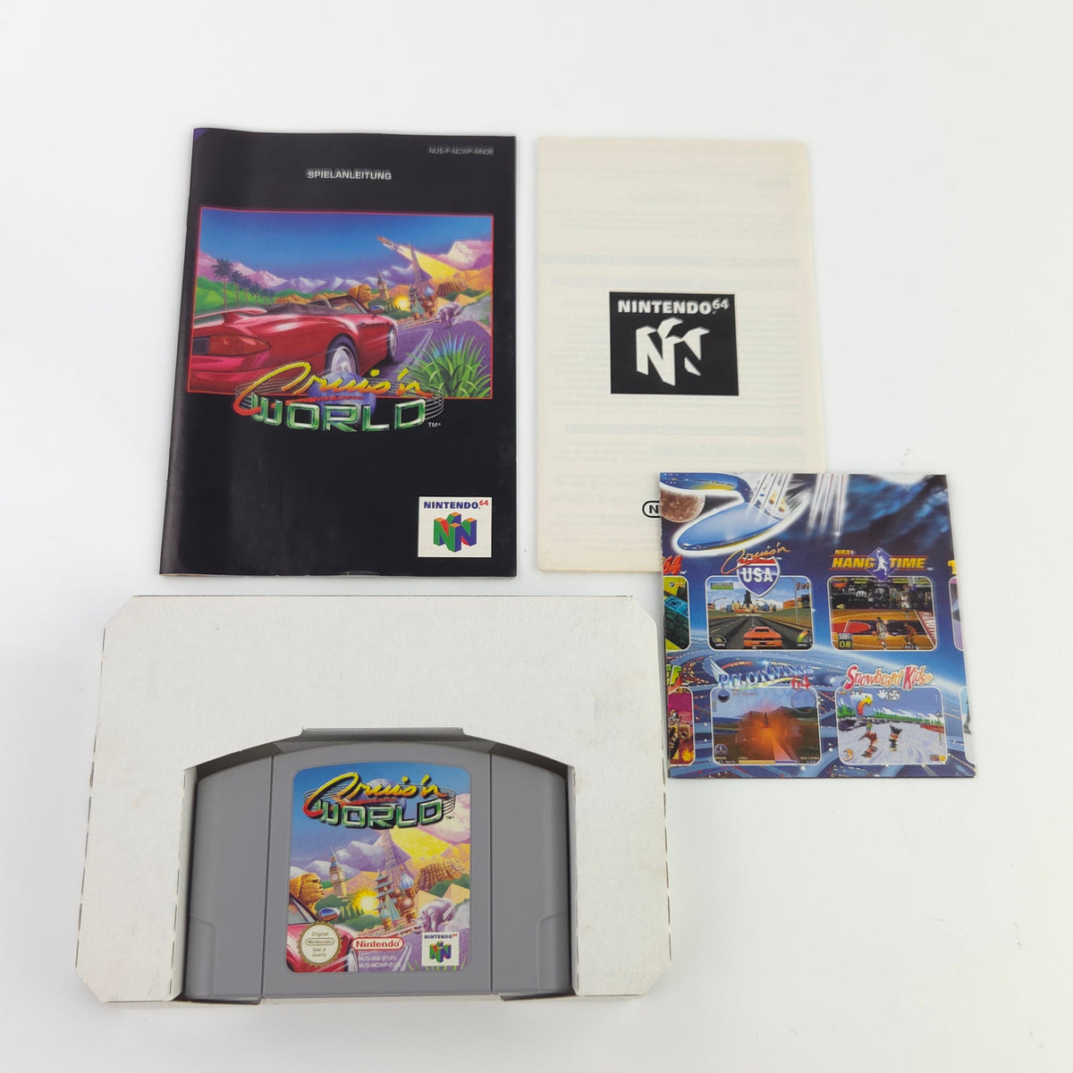 Nintendo 64 Spiel Cruisn World N64 Modul Anleitung OVP PAL