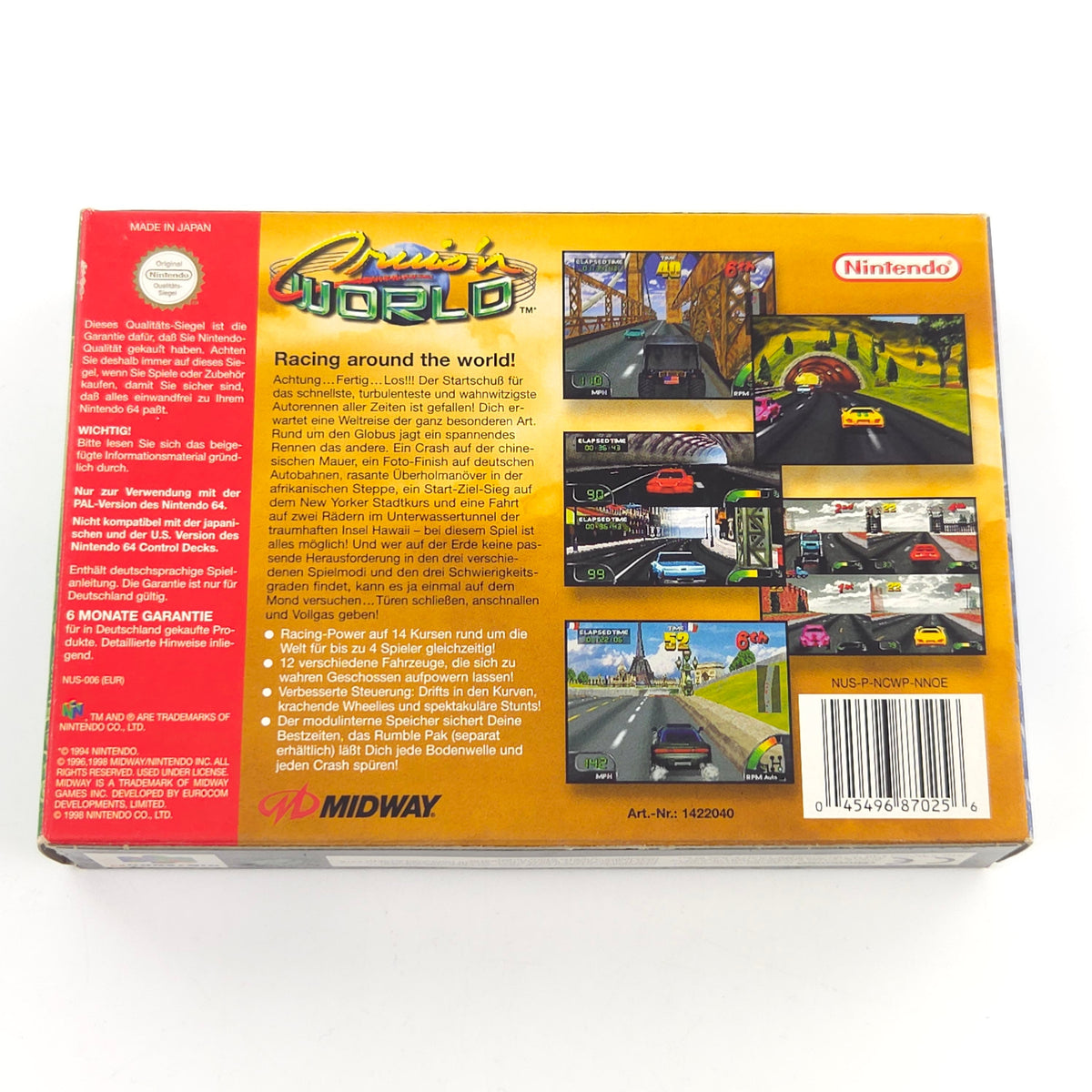 Nintendo 64 Spiel Cruis n World OVP PAL