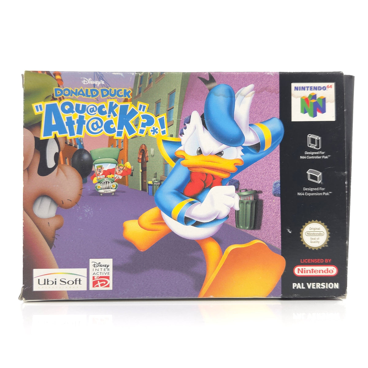 Nintendo 64 Spiel Donald Duck Quack Attack N64 OVP CIB PAL