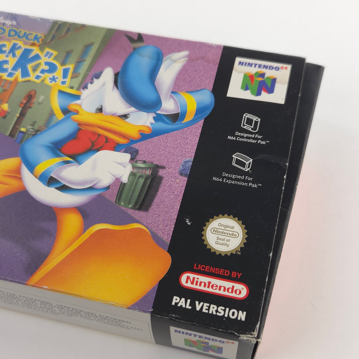 Nintendo 64 Spiel Donald Duck Quack Attack N64 OVP CIB PAL